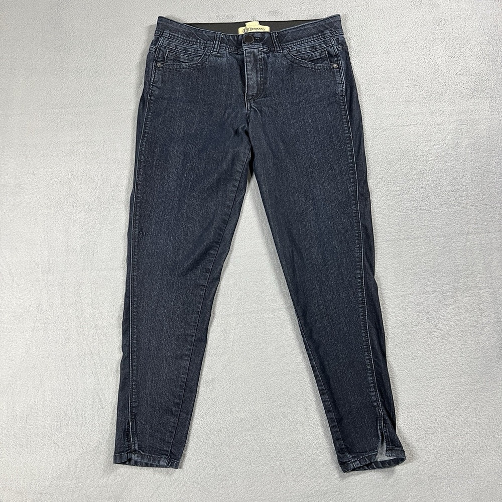 Democracy Jeans Womens 8 Blue Ab Technology Skinny Stretch Dark Wash Denim